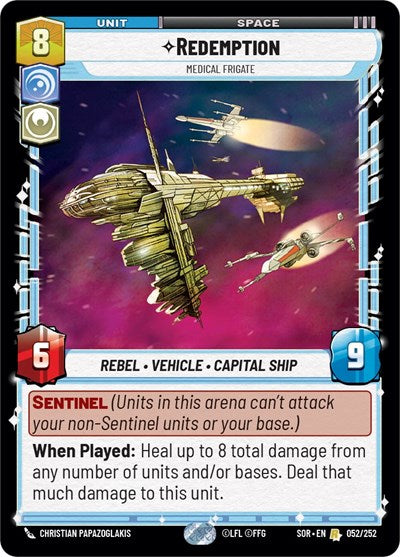 Redemption - Medical Frigate - 052/252 - Rare - Spark of Rebellion