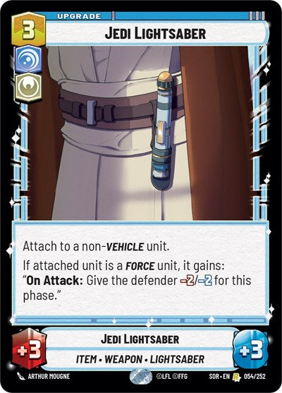 Jedi Lightsaber - 054/252 - Rare - Spark of Rebellion