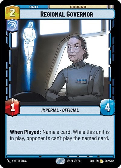 Regional Governor - 062/252 - Rare - Spark of Rebellion