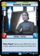Regional Governor - 062/252 - Rare - Spark of Rebellion