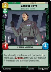 Admiral Piett - Captain of the Executor - 079/252 - Uncommon - Spark of Rebellion