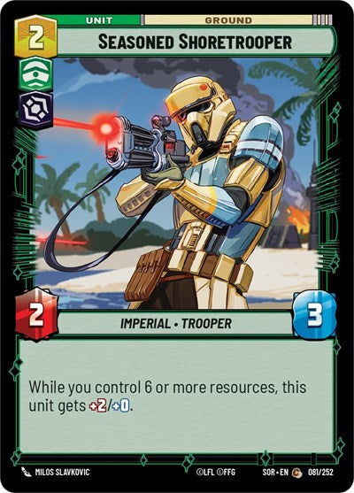 Seasoned Shoretrooper - 081/252 - Common - Spark of Rebellion