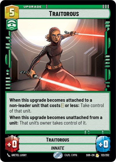 Traitorous - 122/252 - Rare - Spark of Rebellion