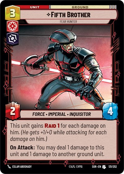 Fifth Brother - Fear Hunter - 131/252 - Uncommon - Spark of Rebellion