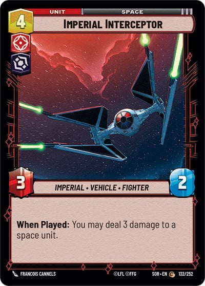 Imperial Interceptor - 132/252 - Common - Spark of Rebellion