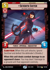 Seventh Sister - Implacable Inquisitor - 133/252 - Rare - Spark of Rebellion