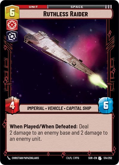 Ruthless Raider - 134/252 - Uncommon - Spark of Rebellion