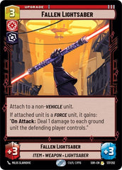 Fallen Lightsaber - 137/252 - Rare - Spark of Rebellion