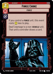 Force Choke - 139/252 - Uncommon - Spark of Rebellion