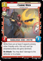 Sabine Wren - Explosives Artist - 142/252 - Uncommon - Spark of Rebellion