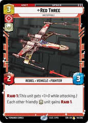 Red Three - Unstoppable - 144/252 - Rare - Spark of Rebellion