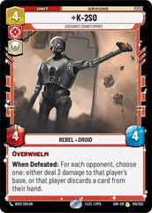 K-2SO - Cassian's Counterpart - 145/252 - Rare - Spark of Rebellion