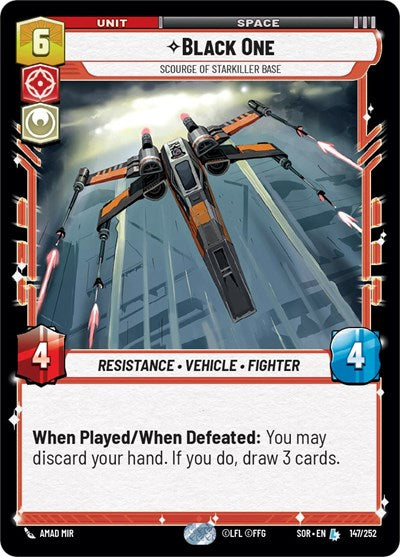 Black One - Scourge of Starkiller Base - 147/252 - Legendary - Spark of Rebellion