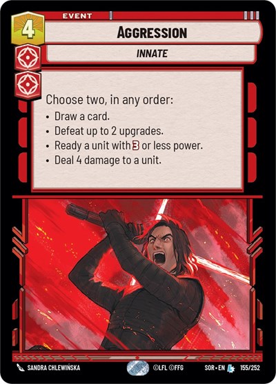 Aggression - 155/252 - Legendary - Spark of Rebellion