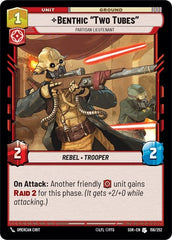 Benthic "Two Tubes" - Partisan Lieutenant - 156/252 - Uncommon - Spark of Rebellion