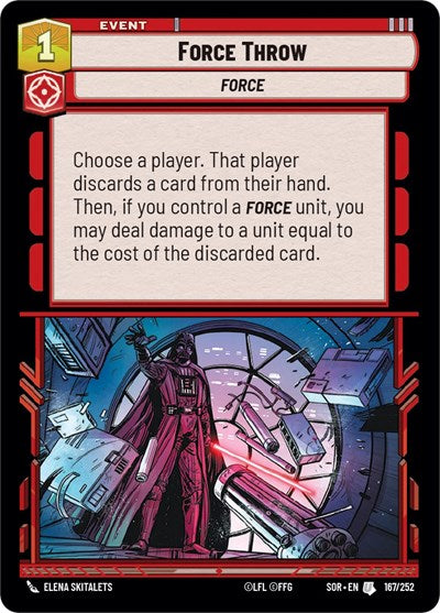 Force Throw - 167/252 - Uncommon - Spark of Rebellion