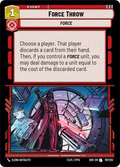 Force Throw - 167/252 - Uncommon - Spark of Rebellion