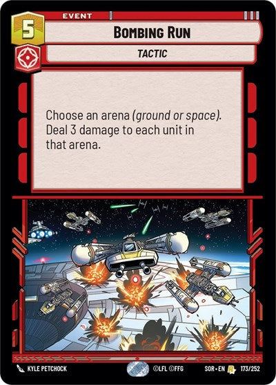 Bombing Run - 173/252 - Rare - Spark of Rebellion