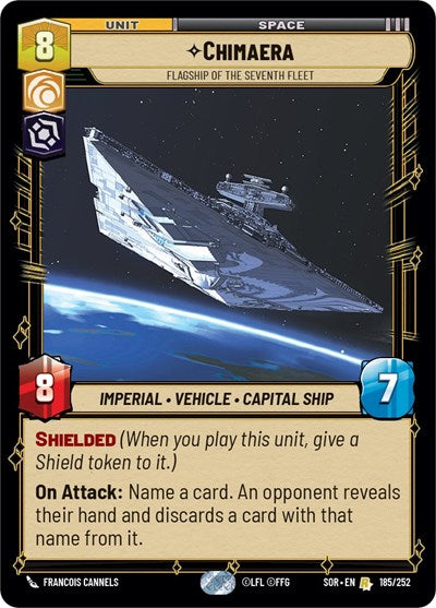 Chimaera - Flagship of the Seventh Fleet - 185/252 - Rare - Spark of Rebellion
