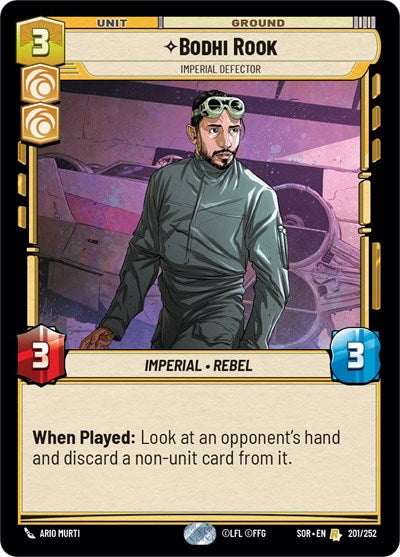 Bodhi Rook - Imperial Defector - 201/252 - Rare - Spark of Rebellion