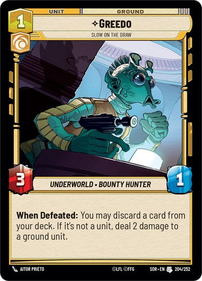Greedo - Slow on the Draw - 204/252 - Uncommon - Spark of Rebellion