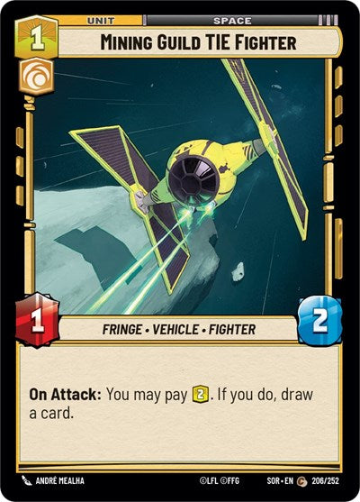 Mining Guild TIE Fighter - 206/252 - Common - Spark of Rebellion