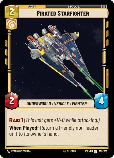 Pirated Starfighter - 209/252 - Uncommon - Spark of Rebellion