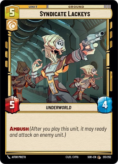 Syndicate Lackeys - 213/252 - Common - Spark of Rebellion