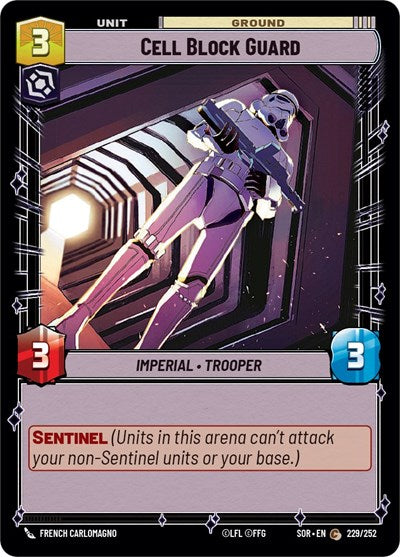 Cell Block Guard - 229/252 - Common - Spark of Rebellion