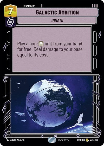 Galactic Ambition - 235/252 - Rare - Spark of Rebellion