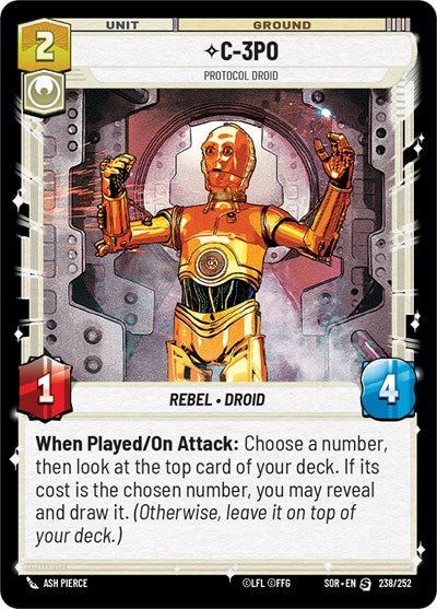 C-3PO - Protocol Droid - 238/252 - Special - Spark of Rebellion
