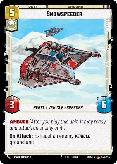 Snowspeeder - 244/252 - Common - Spark of Rebellion
