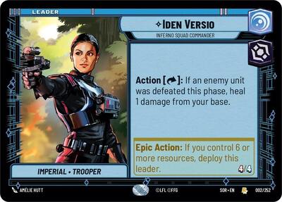 Iden Versio - Inferno Squad Commander - 002/252 - Rare - Spark of Rebellion