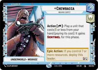 Chewbacca - Walking Carpet - 003/252 - Common - Spark of Rebellion