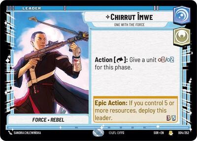 Chirrut Imwe - One With The Force - 004/252 - Rare - Spark of Rebellion