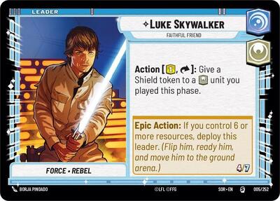 Luke Skywalker - Faithful Friend - 005/252 - Special - Spark of Rebellion