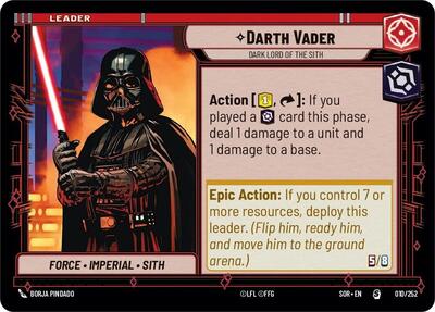 Darth Vader - Dark Lord of the Sith - 010/252 - Special - Spark of Rebellion