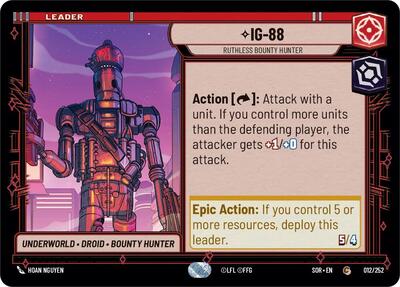 IG-88 - Ruthless Bounty Hunter - 012/252 - Common - Spark of Rebellion