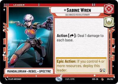 Sabine Wren - Galvanized Revolutionary - 014/252 - Common - Spark of Rebellion