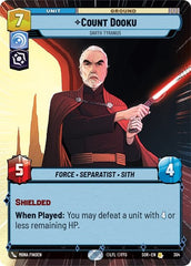 Count Dooku - Darth Tyranus - 304 - Rare (Hyperspace) - Spark of Rebellion