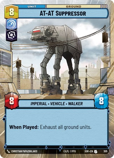 AT-AT Suppressor - 305 - Uncommon (Hyperspace) - Spark of Rebellion