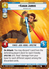 Kanan Jarrus - Revealed Jedi - 313 - Uncommon (Hyperspace) - Spark of Rebellion