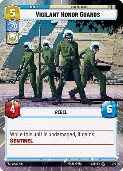 Vigilant Honor Guards - 314 - Common (Hyperspace) - Spark of Rebellion