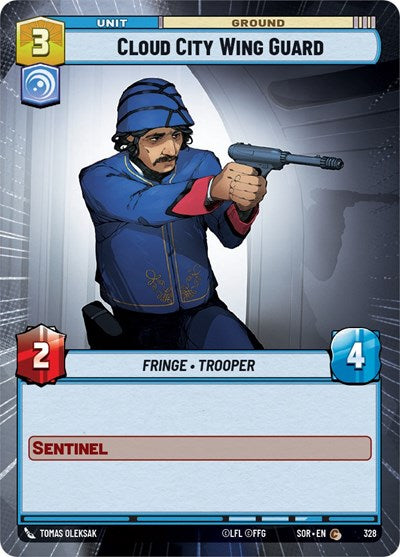 Cloud City Wing Guard - 328 - Common (Hyperspace) - Spark of Rebellion