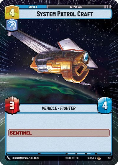System Patrol Craft - 331 - Common (Hyperspace) - Spark of Rebellion