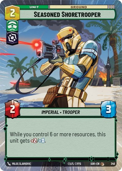 Seasoned Shoretrooper - 346 - Common (Hyperspace) - Spark of Rebellion