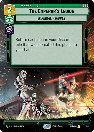 The Emperor's Legion - 355 - Rare (Hyperspace) - Spark of Rebellion