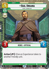 Bail Organa - Rebel Councilor - 358 - Rare (Hyperspace) - Spark of Rebellion