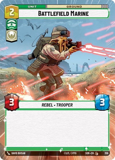 Battlefield Marine - 359 - Common (Hyperspace) - Spark of Rebellion