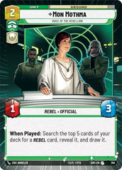Mon Mothma - Voice of the Rebellion - 360 - Uncommon (Hyperspace) - Spark of Rebellion